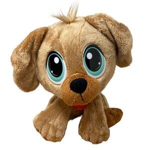 Little Tikes RT Rescue Tales Brown Puppy Dog Green Eye 9 inches tall